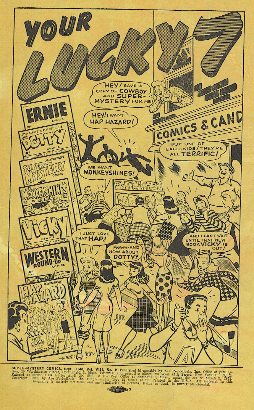 Read online Super-Mystery Comics comic -  Issue #43 - 2