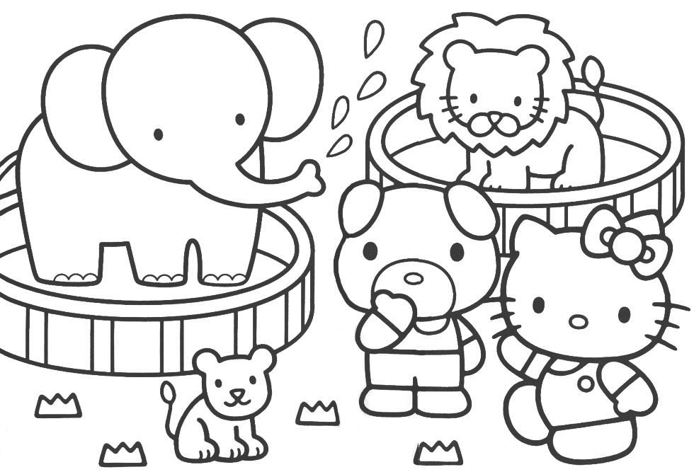 Hello Kitty Coloring Pages #1 | Hello Kitty Forever
