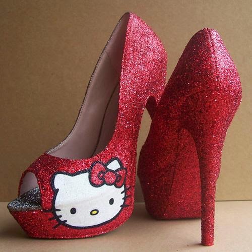 hello kitty platform heels