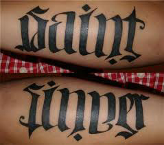 tattoo ambigram