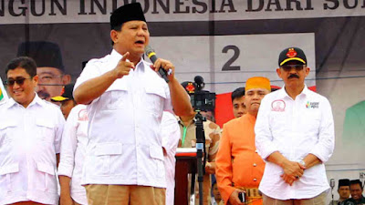 Prabowo : Kalau Jadi Perang Indonesia Hanya Sanggup Perang Tiga Hari