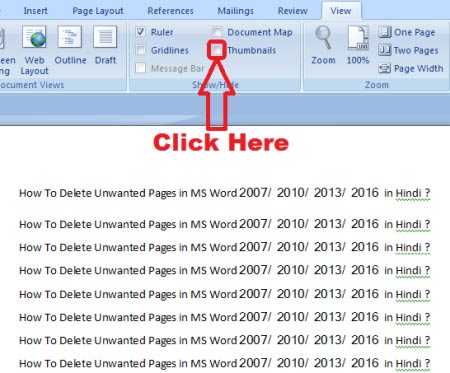 how to delete pages on microsoft word 2016