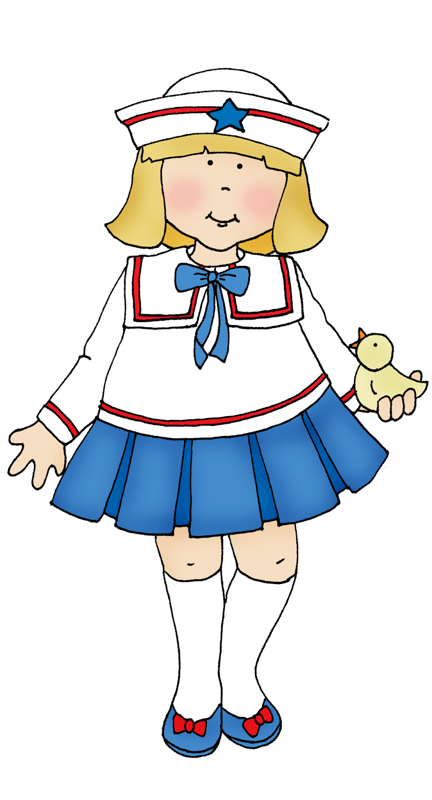 Рисунок девушка морячка