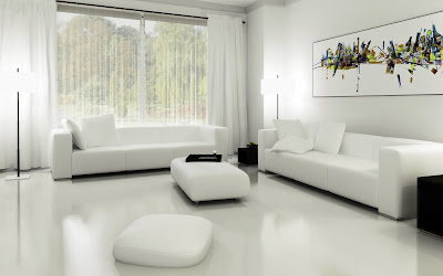 white interior widescreen hd wallpaper