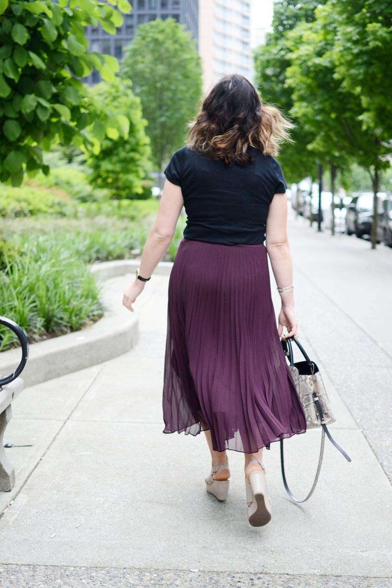 Geox Thelma sandal flatform summer style Aritzia babaton jude skirt Vancouver fashion blogger