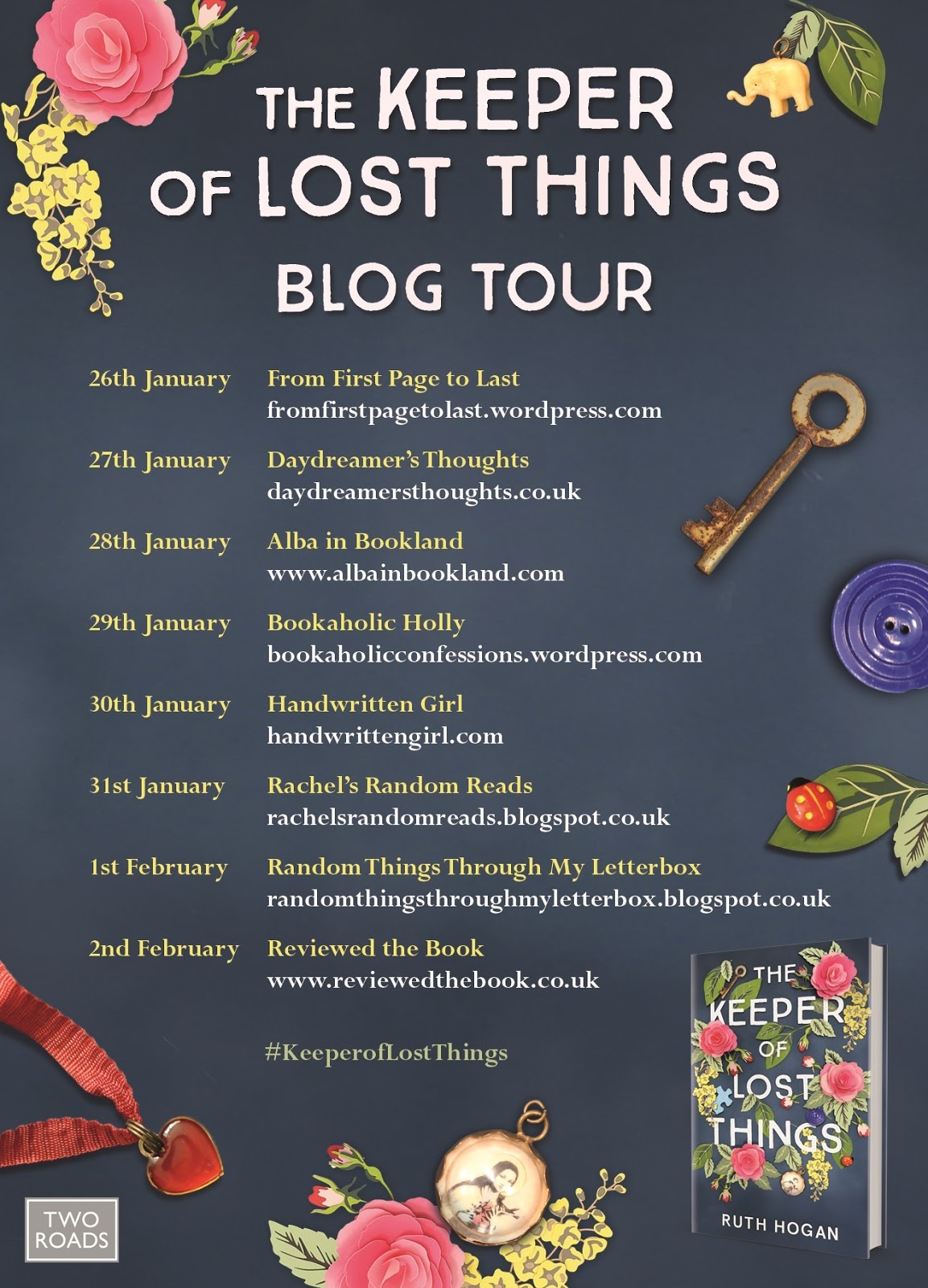 Random Things Through My Letterbox The Keeper of Lost Things by Ruth Hogan BlogTour