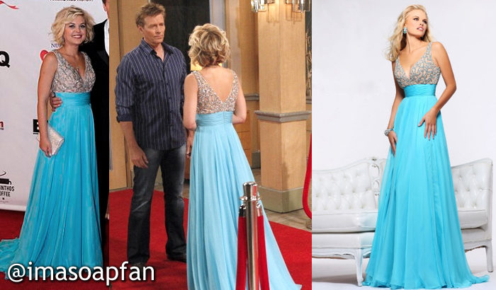 Maxie Jones's Blue Dress at the Nurses Ball - General Hospital, Season ...