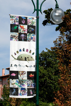 Banner from the exhibition, Lido,Venice