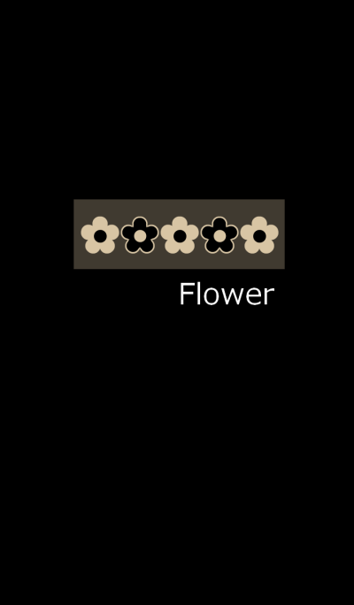 Simple flower and black 3