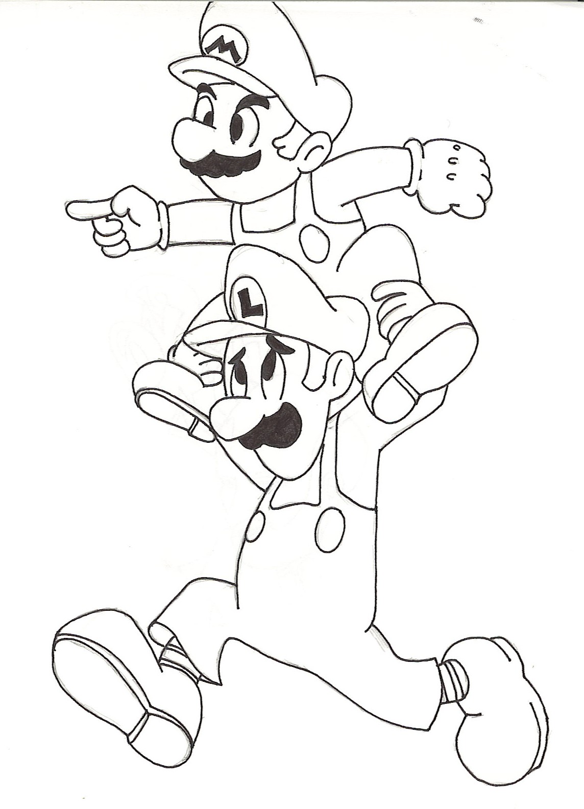 Desenho Do Super Mario Para Colorir Ler E Aprender