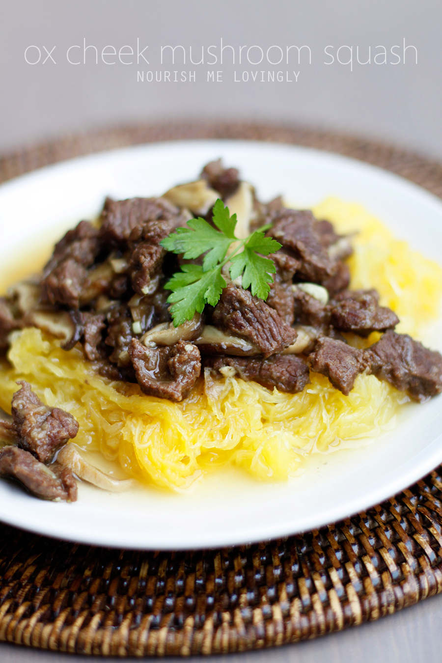 Nourish me lovingly Ox cheek and shiitake mushroom stew (GAPS)