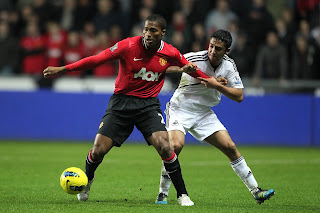 Swansea City Vs Mannchester United Antonio Valencia