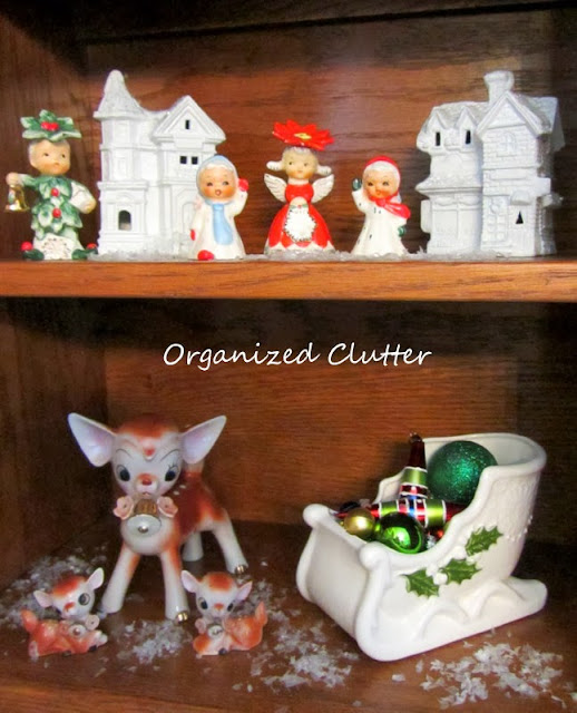 Vintage Christmas Angels & Figurines www.organizedclutterqueen.blogspot.com