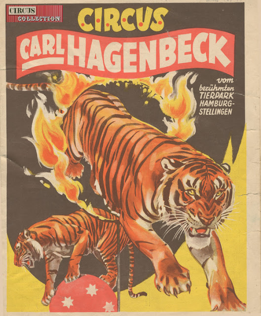 programme du Circus Carl Hagenbeck vom berühmtem Tierpark  Hambourg-Stellingen
