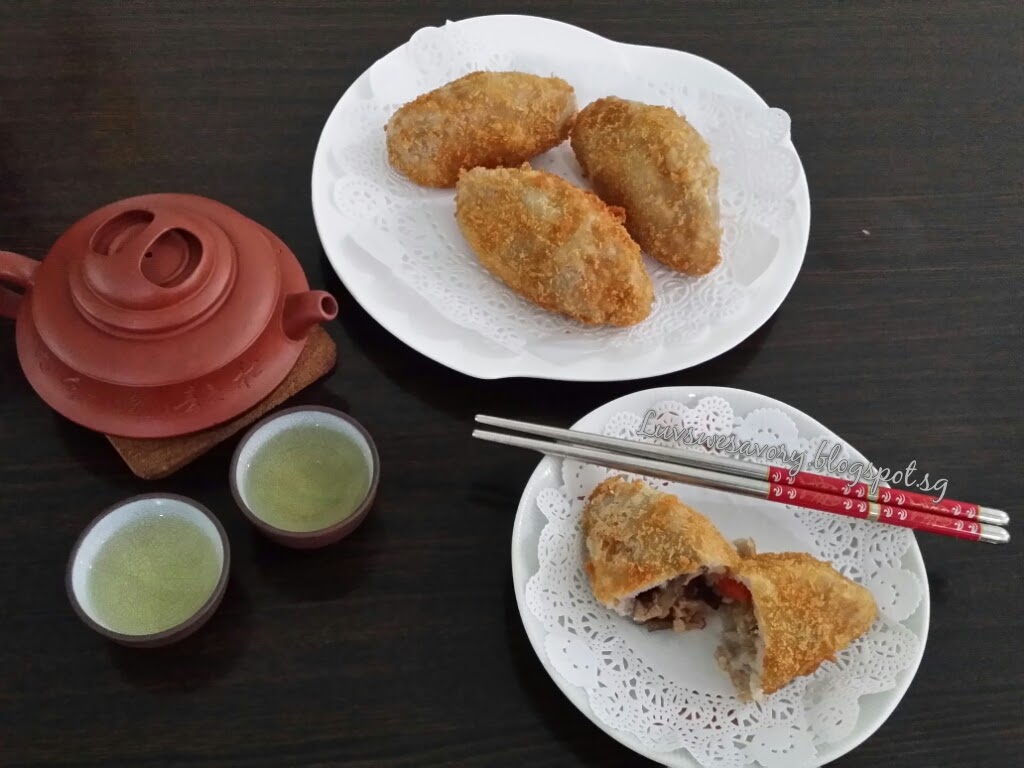 Luvswesavory: Fried Yam Puff (Wu Kok 芋角)
