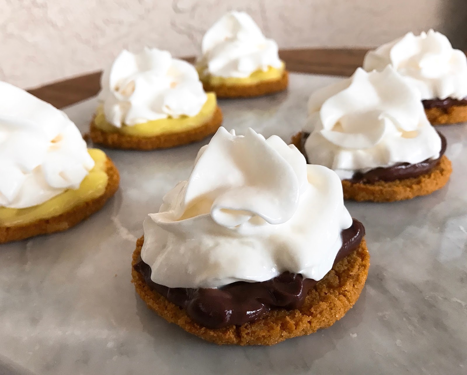 Mini Pudding Pies with Graham Crust