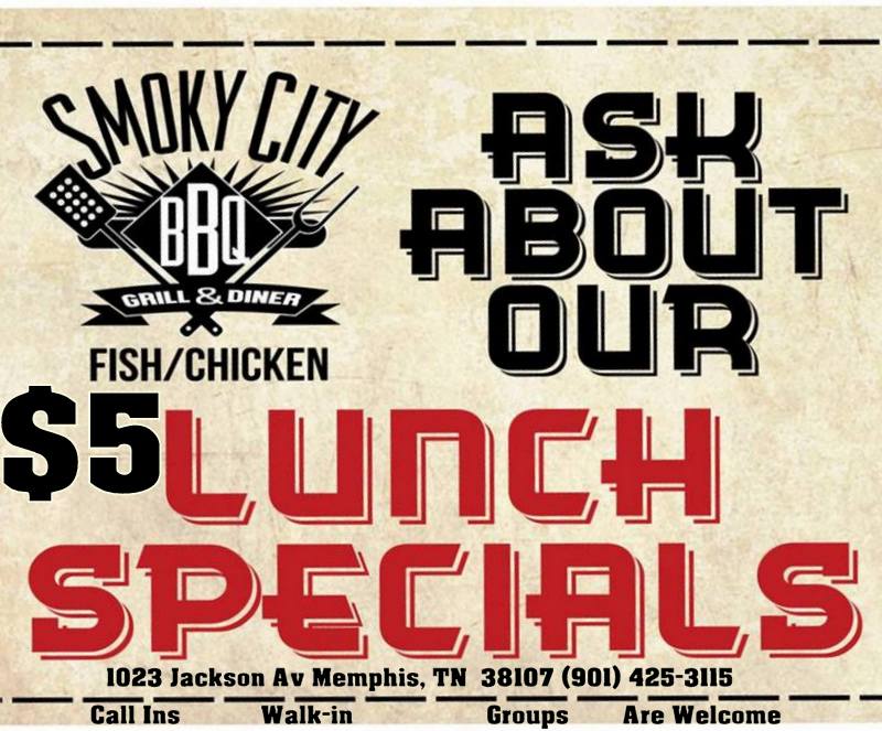 $5.00 Lunch Specials Daily