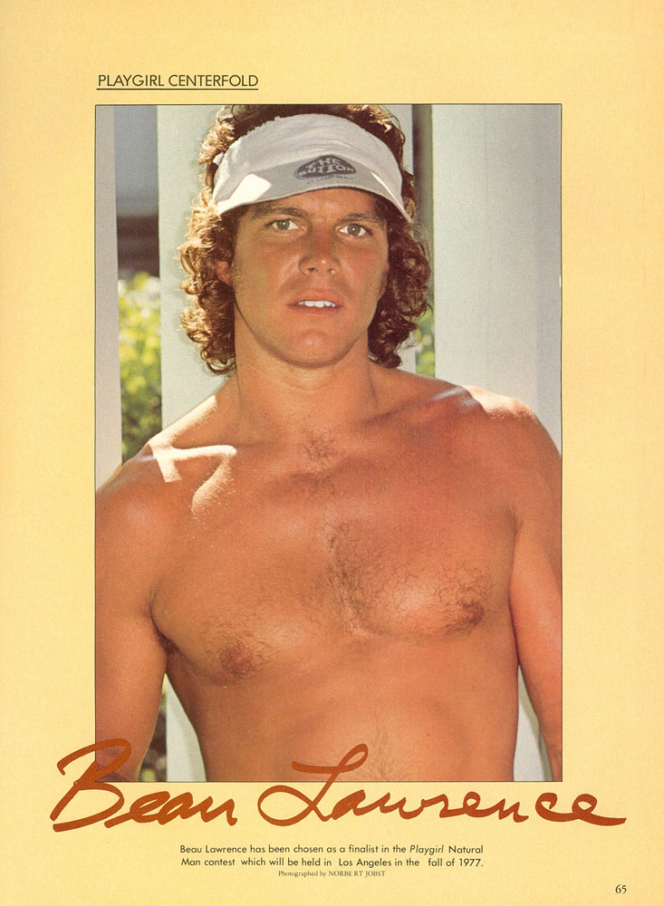 RETRO STUDS: BEAU LAWRENCE in PLAYGIRL, 1976.