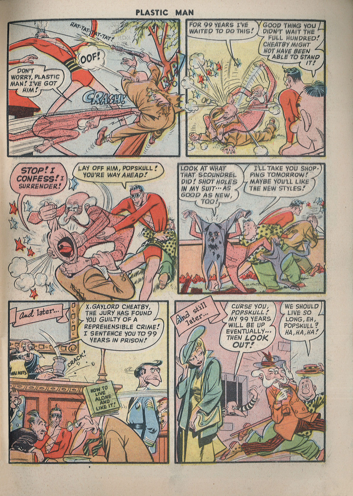 Read online Plastic Man (1943) comic -  Issue #18 - 34