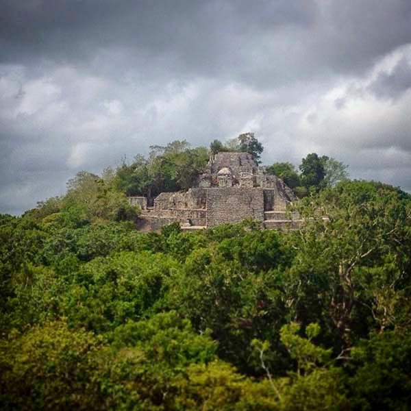 La ciudad maya de Calakmul en Campeche, México
