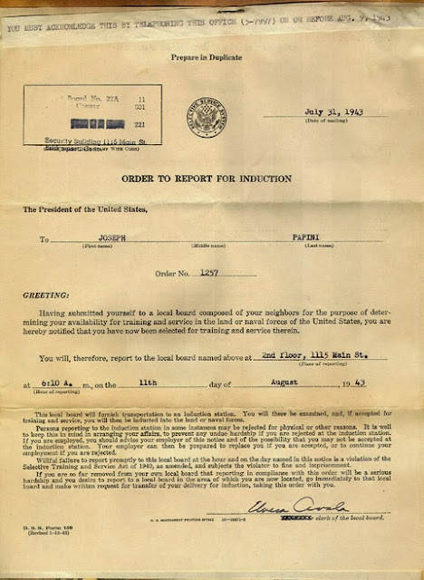 WWII Draft Notice