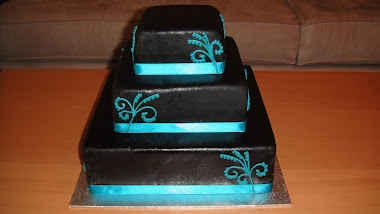 Black Wedding Cake