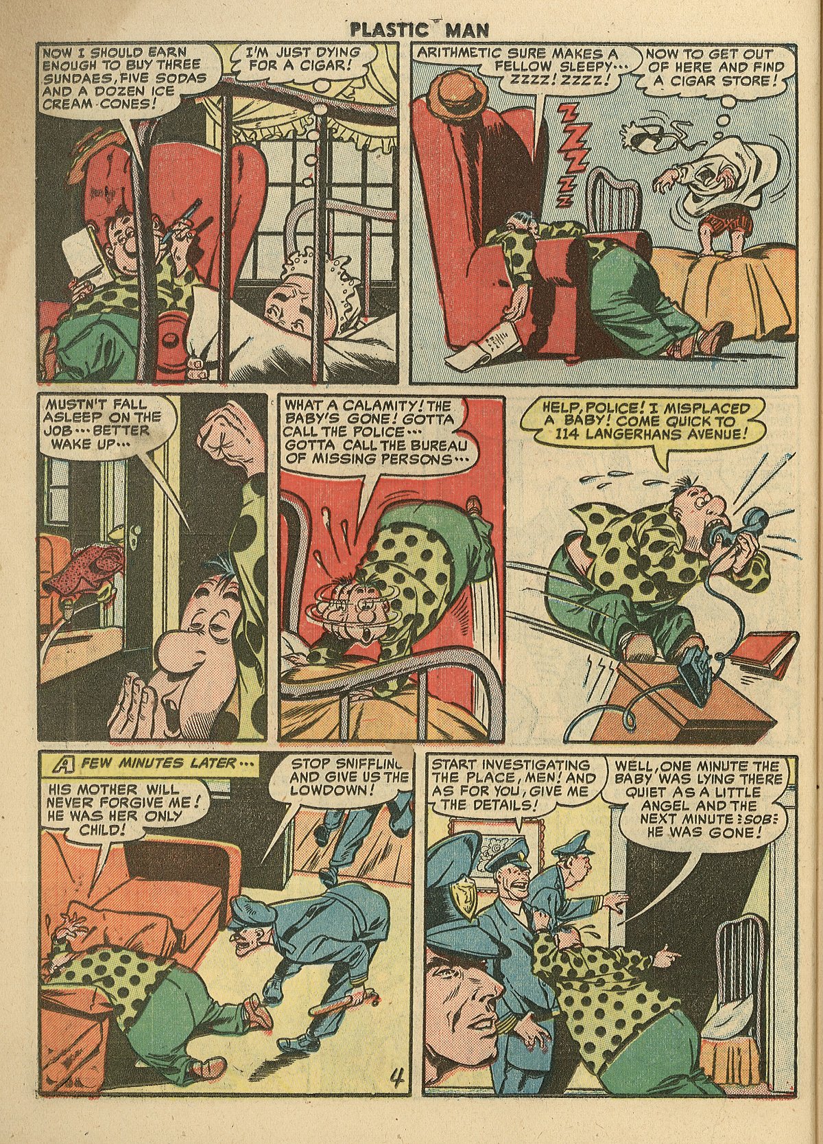 Read online Plastic Man (1943) comic -  Issue #28 - 38