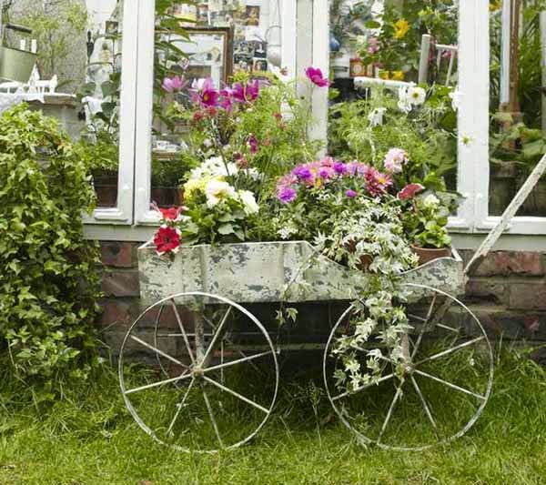 stylish vintage garden flower pots vintage style, vintage style homes