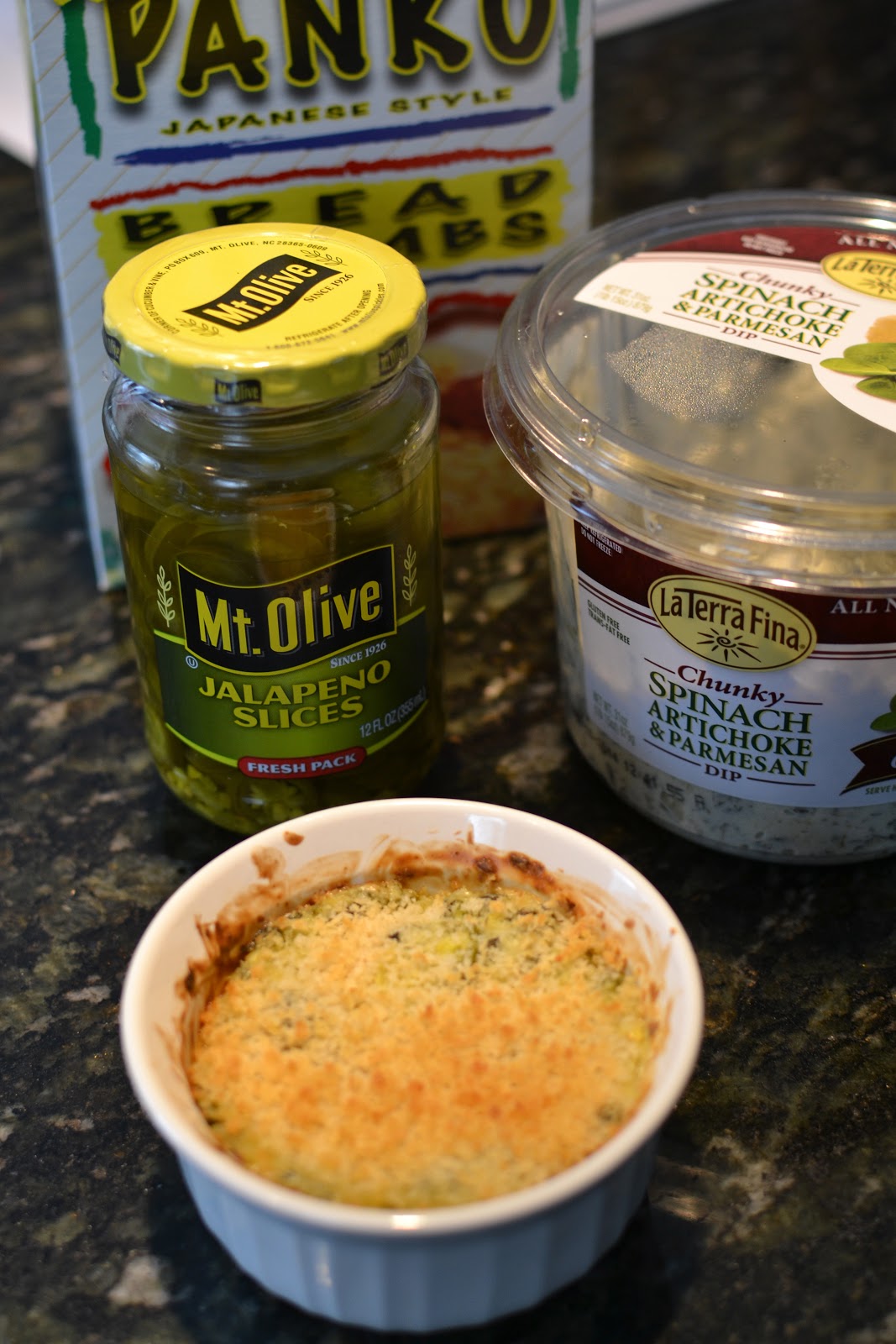 Costco Hack Bubbly Baked Spinach Artichoke Jalapeno Dip
