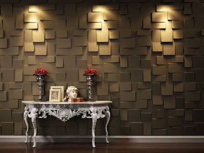 Modern wall panels in metallic tone for homes and commercial places, 3d wall designs Modern wall panels in metallic tone for homes and commercial places, 3d wall designs
