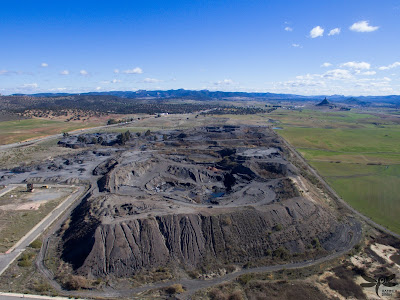 Escombrera de Mina Antolín, Peñarroya. (Hammer Dron)