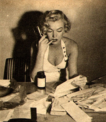 Fotografías de Marilyn Monroe durante los rodajes
