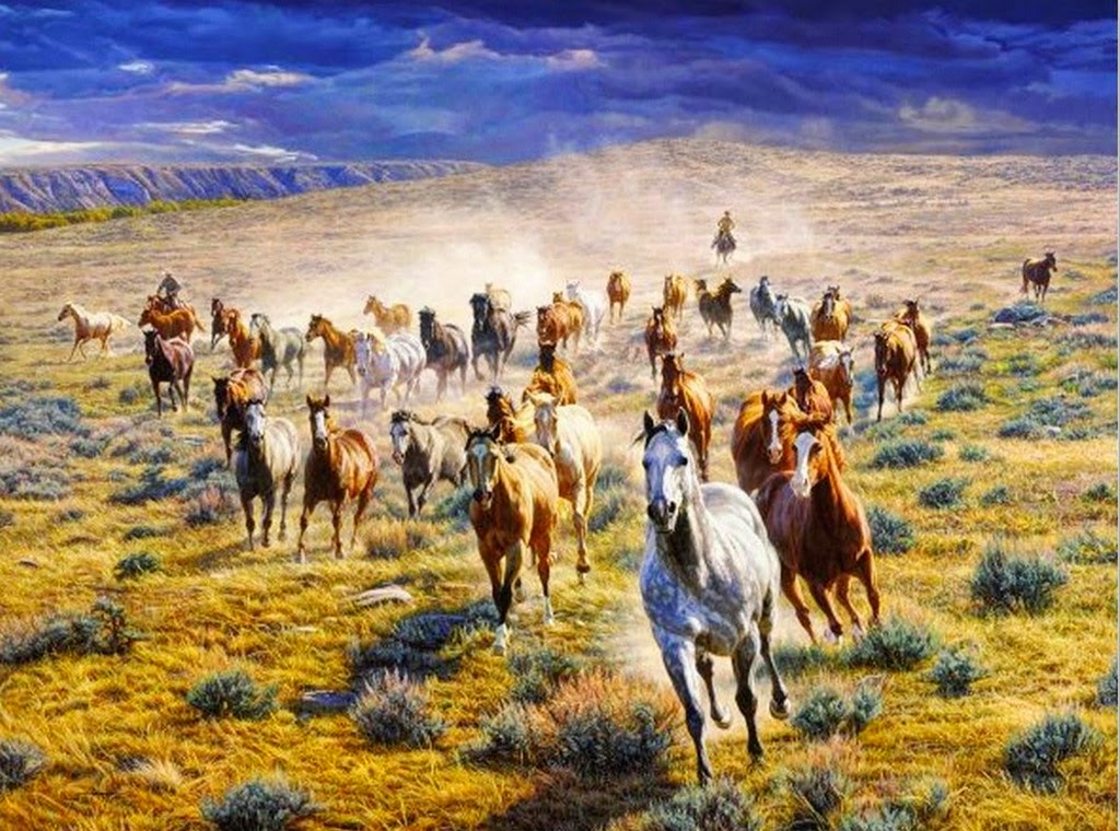 pinturas-de-caballos-en-paisajes