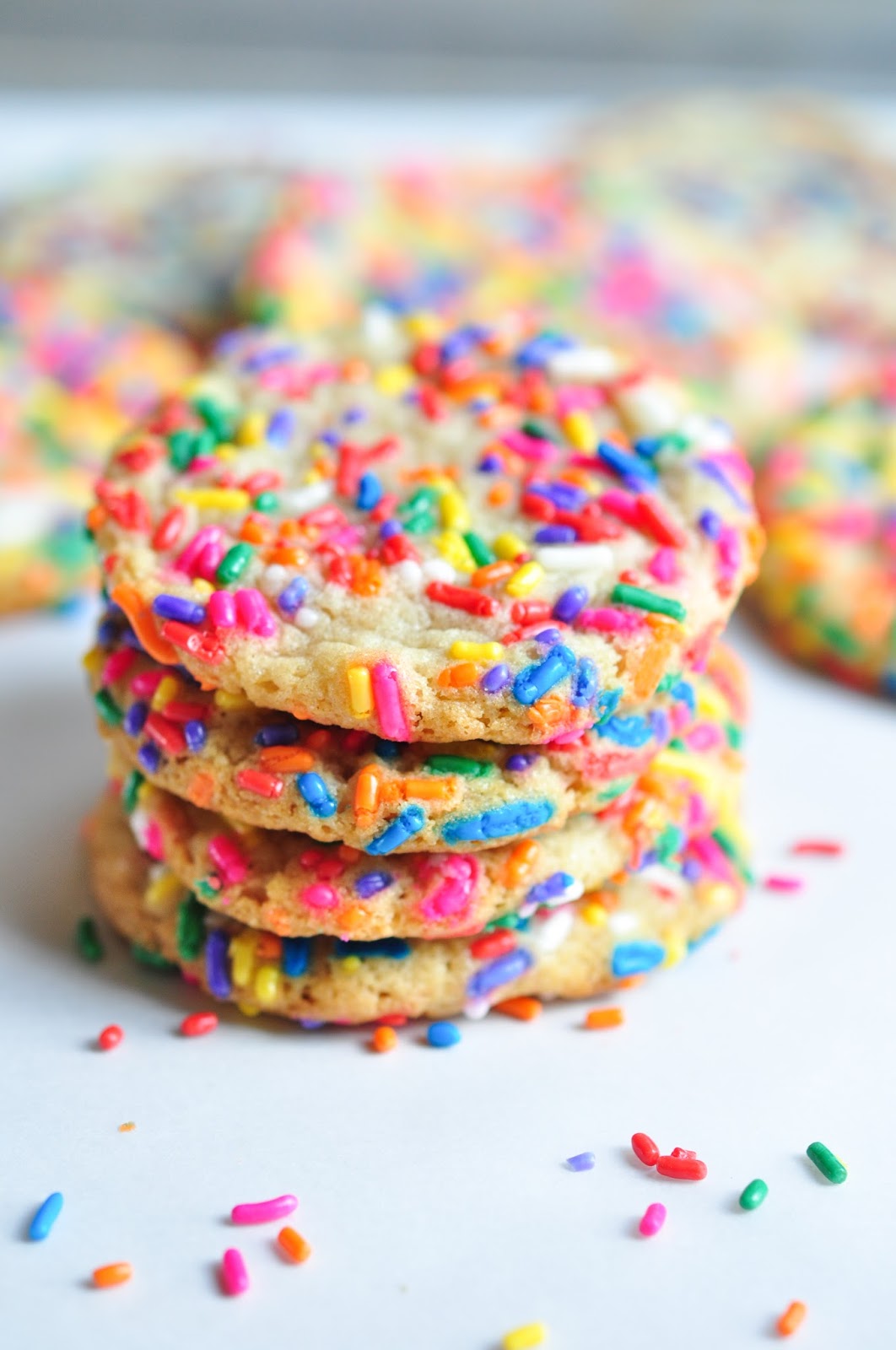 Chewy Sugar Cookies with Sprinkles Katie Gets Creative