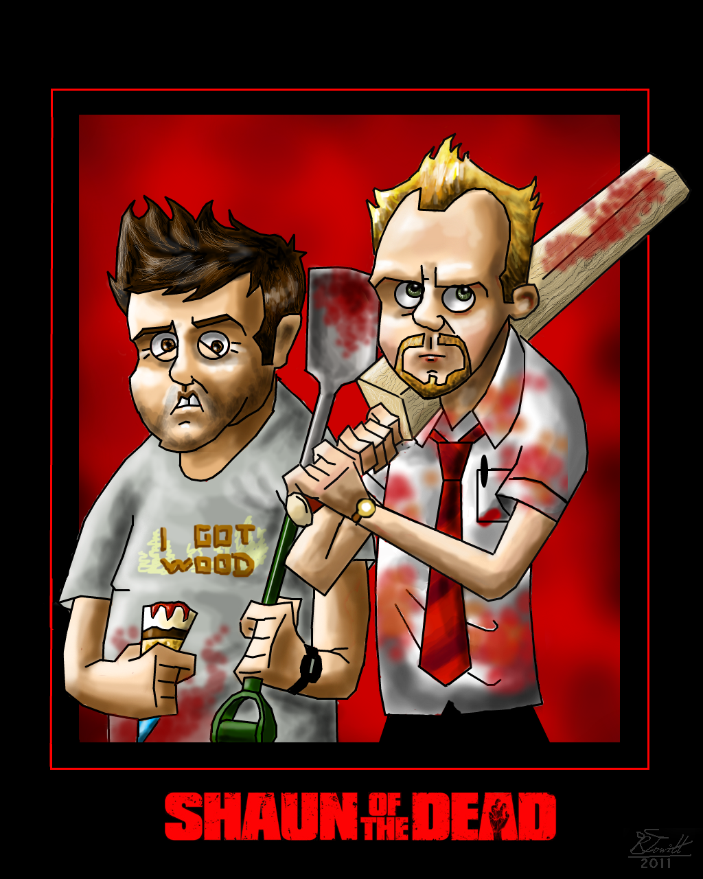 artwork by Ryan Jowitt Shaun Of The Dead