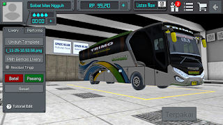 Review Livery Bus BUSSID Trimo PO Sahabat + Link Download Livery BUSSID Trimo PO Sahabat