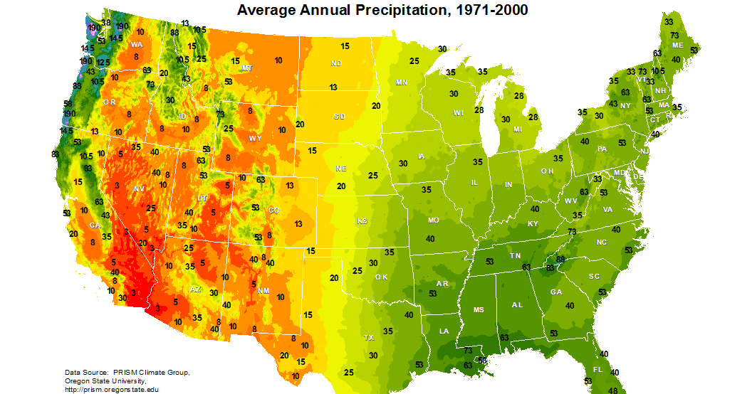 Online Maps United States Precipitation - United States Precipitation Map 