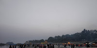 People enjoying the festival of kite and river in Machkhoa Brahmaputra Bank 