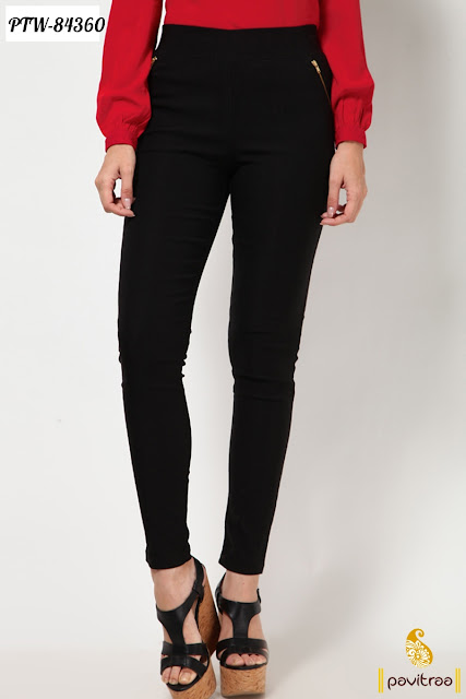 Black Color Lycra Women Jeggings and Leggings Online Shopping Collection with Discount Offer Price at Pavitraa