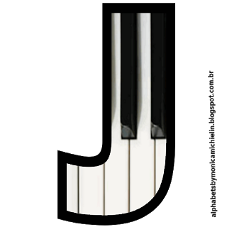 Abecedario de Teclado de Piano. Piano Keybord Alphabet.