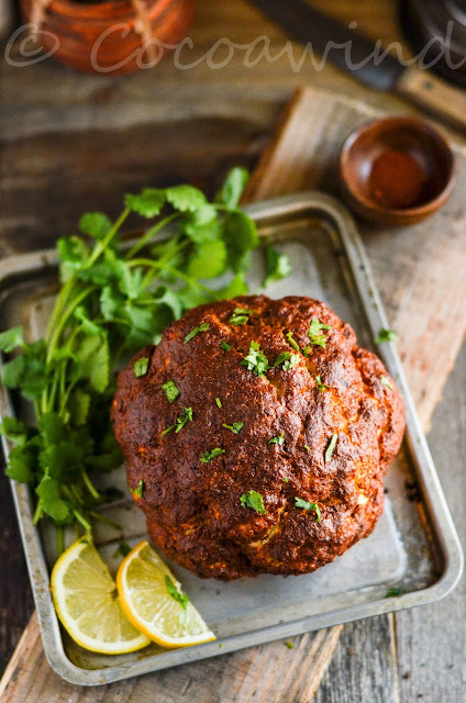 Whole Roasted Tandoori Cauliflower