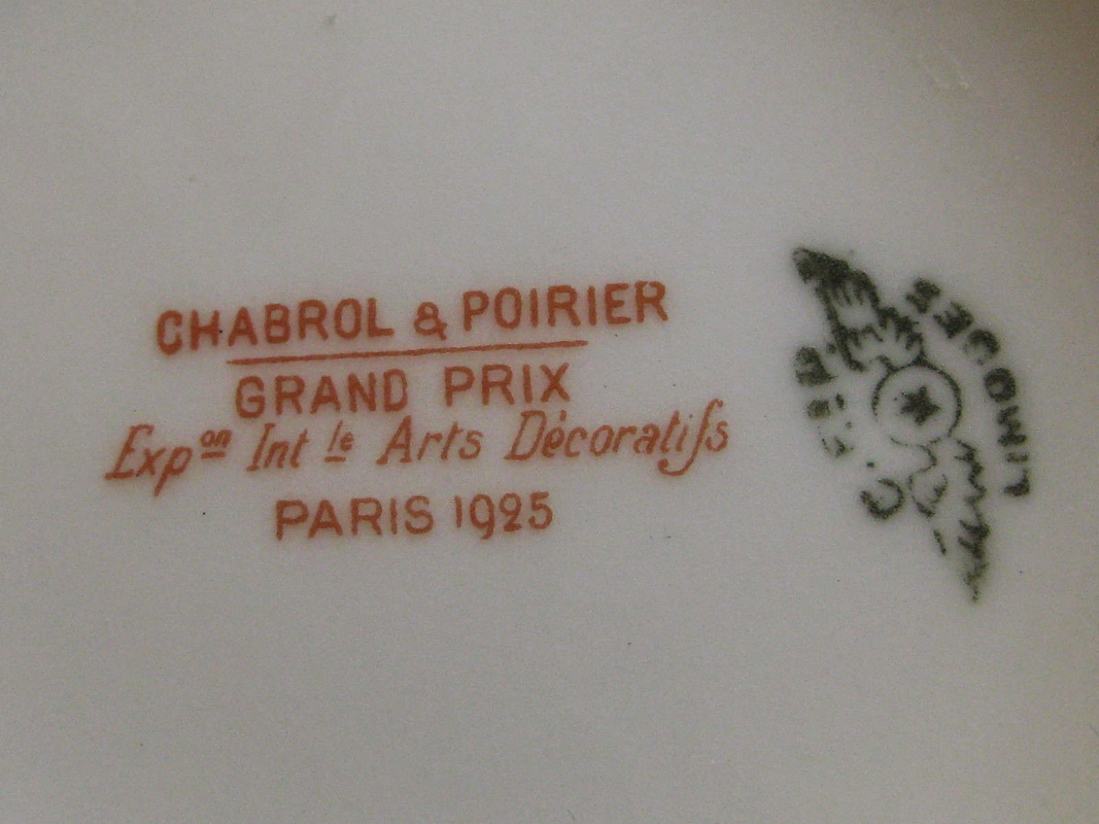 Art Deco Limoges Porcelain Cf And P Limoges Mark History And Backstamps