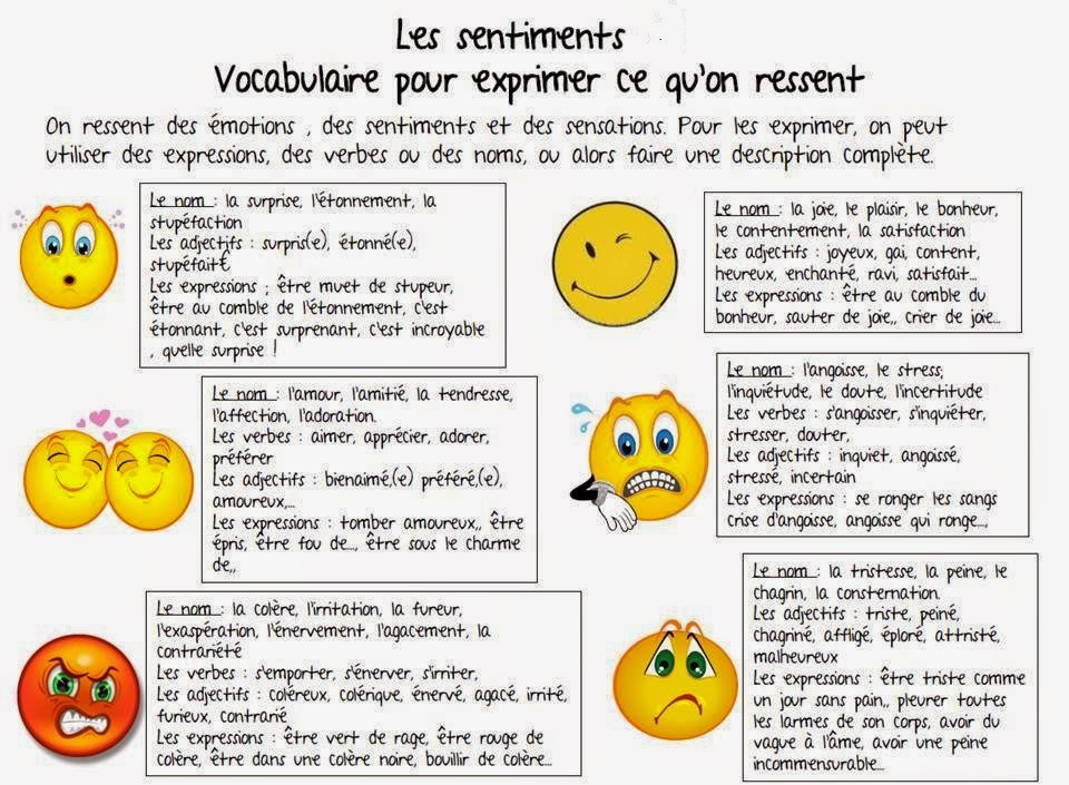 Niveau A2B1 Exprimer des sentiments