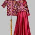 Gamis Velvet Kombinasi Batik