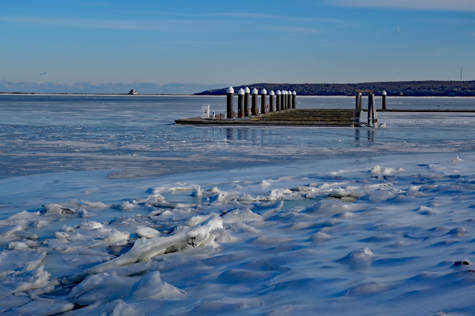 Joe's Retirement Blog Frozen Salt Water, Plymouth Rock, Plymouth, Massachusetts, USA