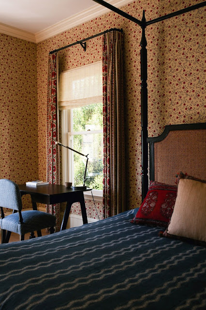 5 bombastic boho bedrooms, plus links to full-house tours - French bedroom 1 bohohome.com @bohosusan
