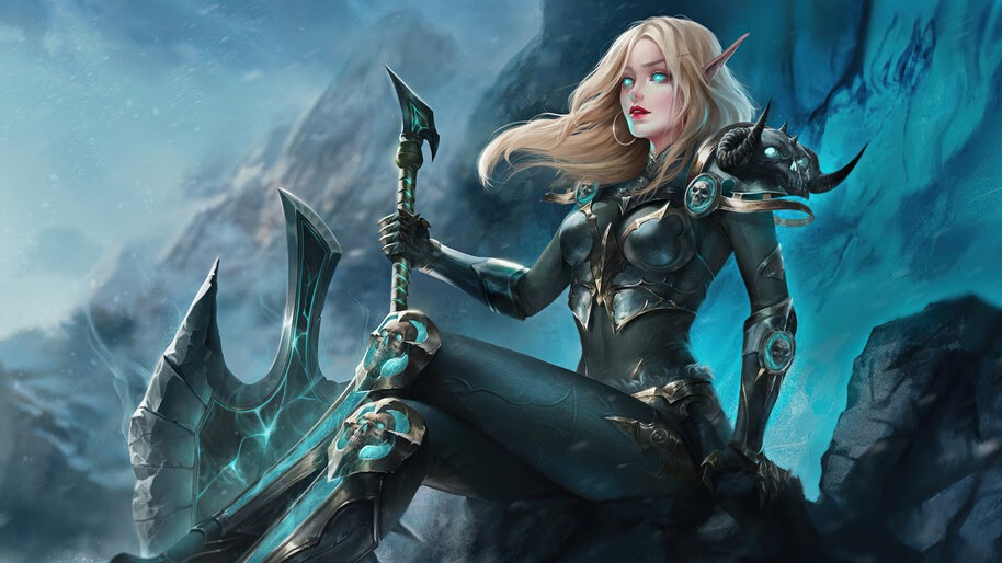 Beautiful, Elf, Warrior, Fantasy, 4K, #6.758