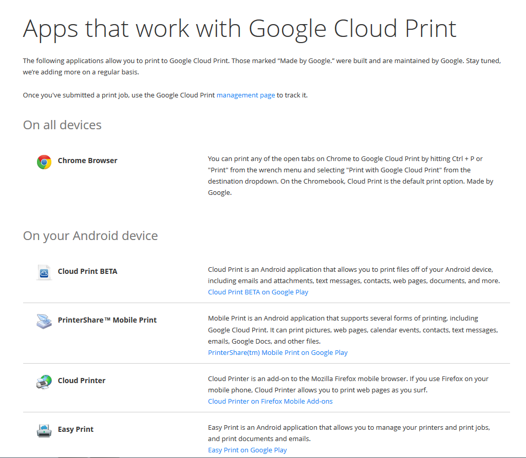 google cloud print ios app