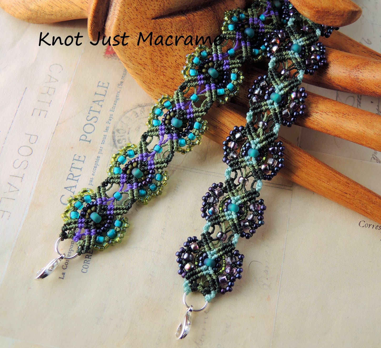 Knot Just Macrame by Sherri Stokey: More Micro Macrame in Purple, Olive ...
