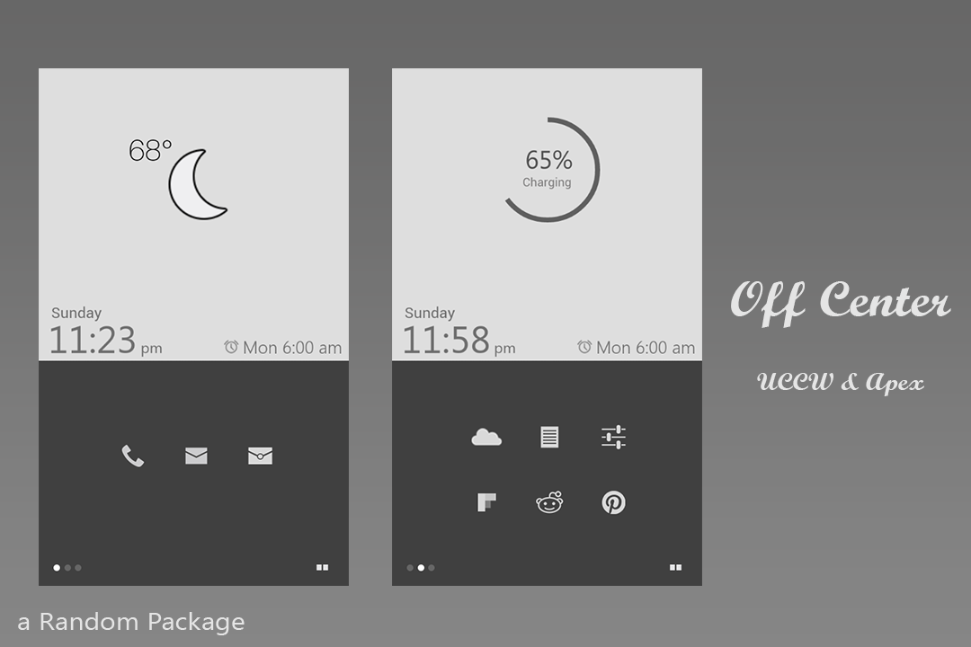 Off Center Homescreen A Random Package